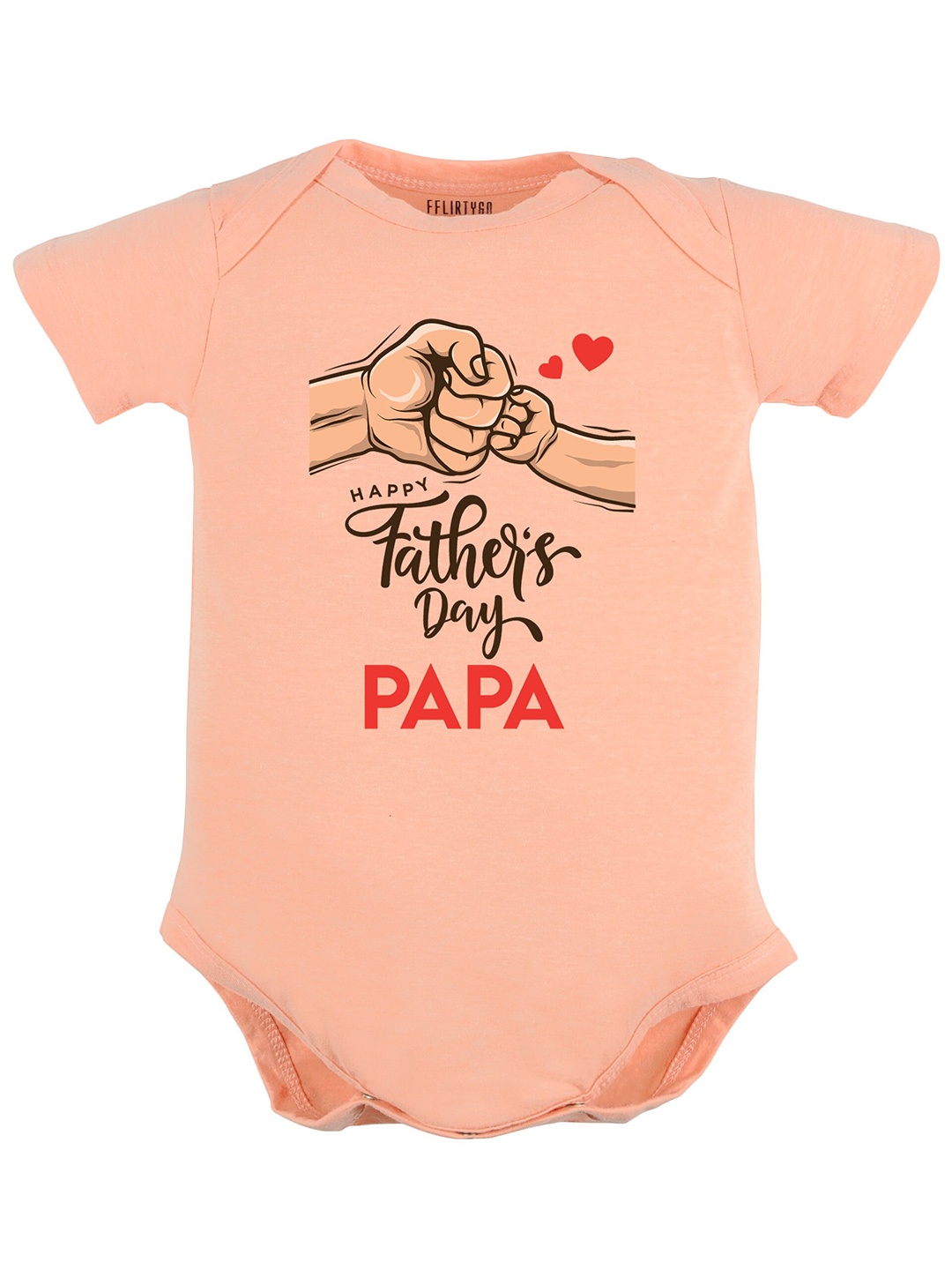 

FflirtyGo Baby Fathers Day Bodysuit, Peach