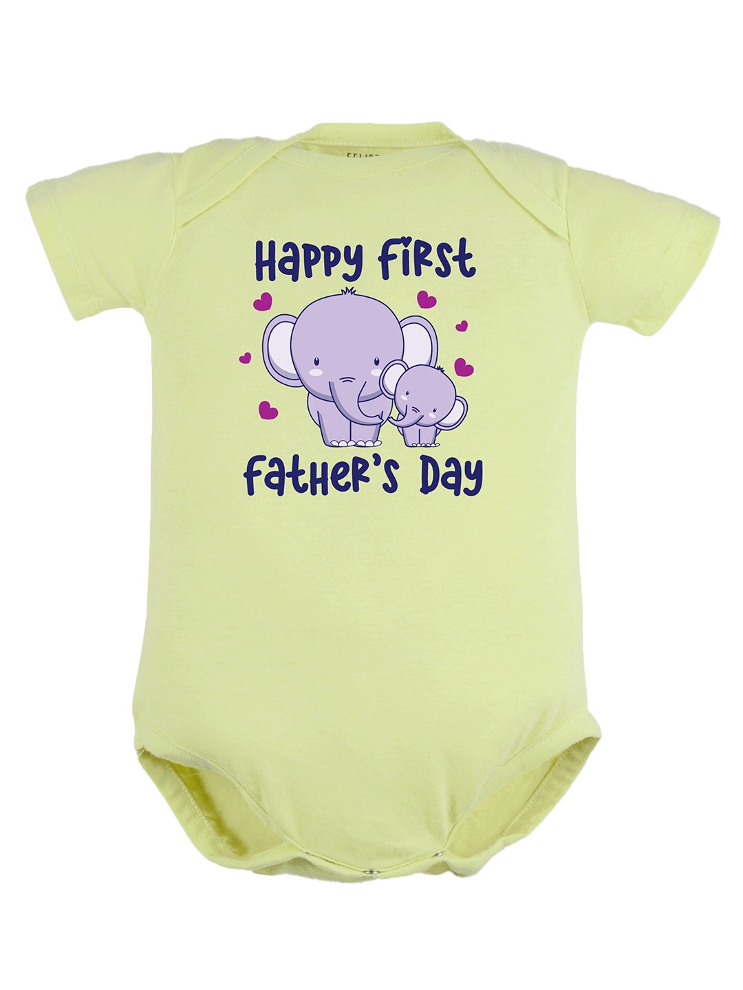 

FFLIRTYGO Infants Typography Printed Pure Cotton Bodysuit, Green