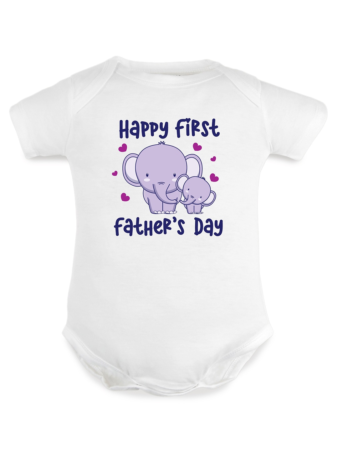 

FFLIRTYGO Infant Kids Fathers Day Printed Pure Cotton Bodysuit, White