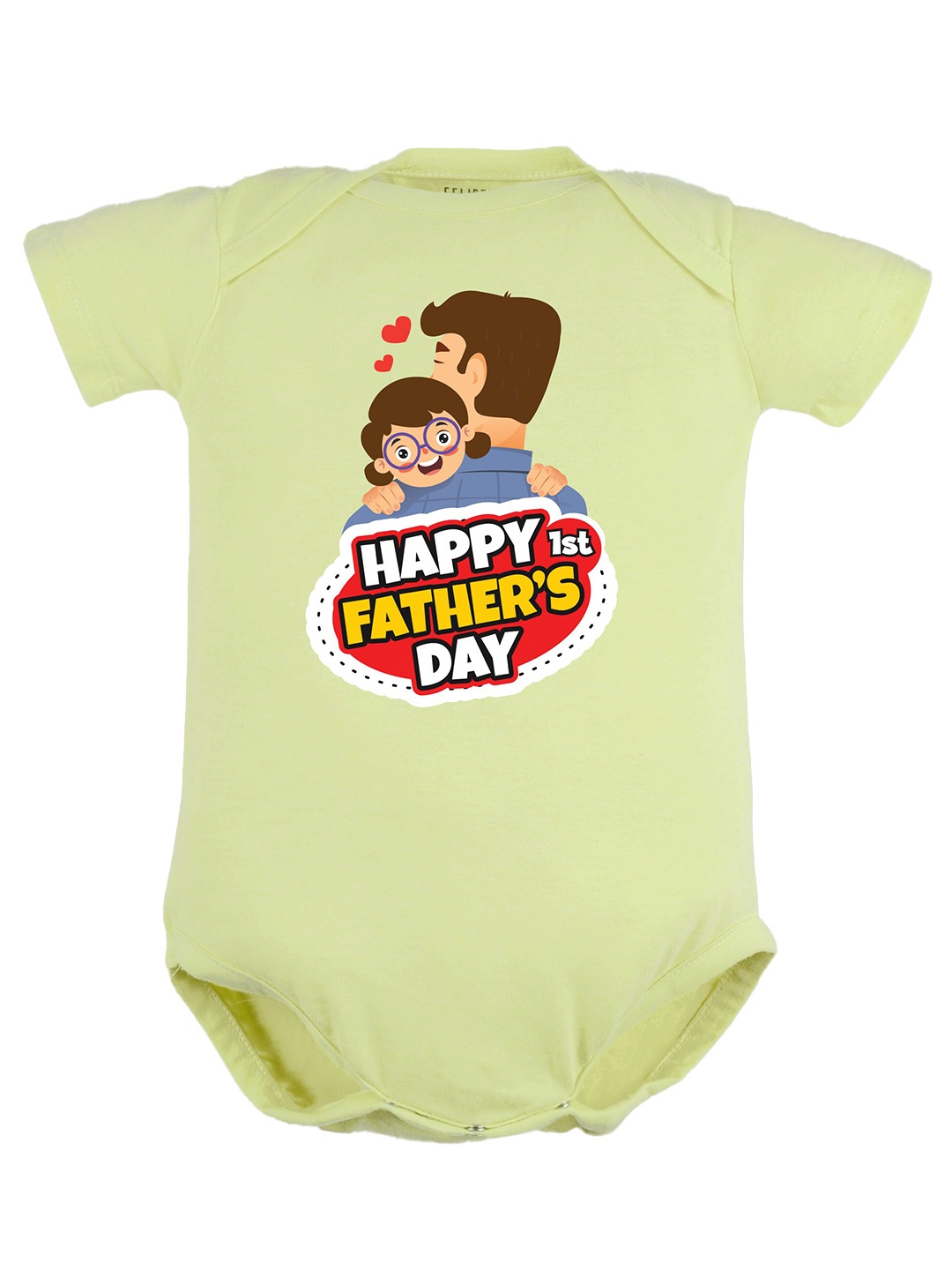 

FFLIRTYGO Infant Kids Fathers Day Printed Pure Cotton Bodysuit, Green