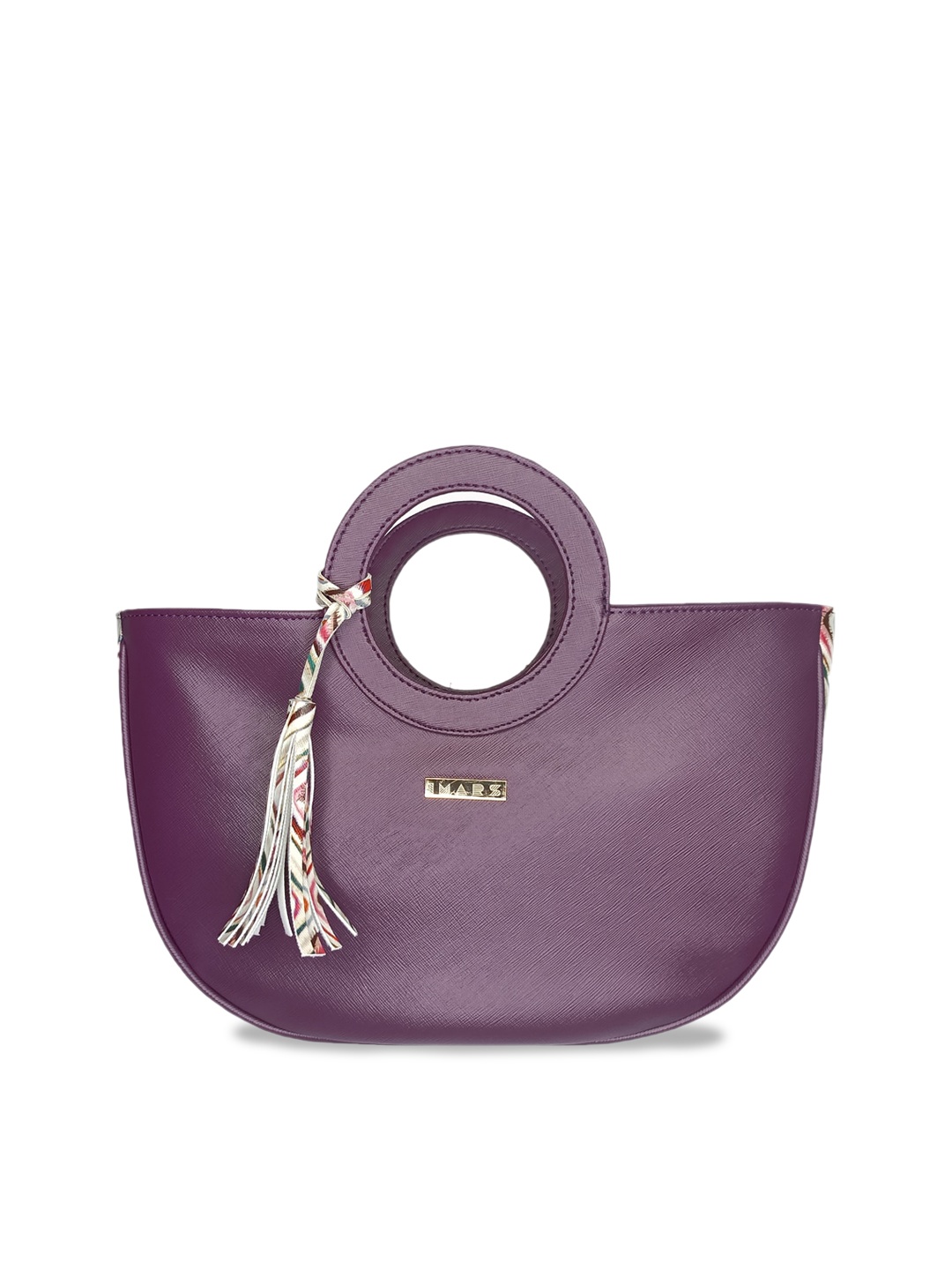 

IMARS Structured Handheld Bag With Tasselled, Violet