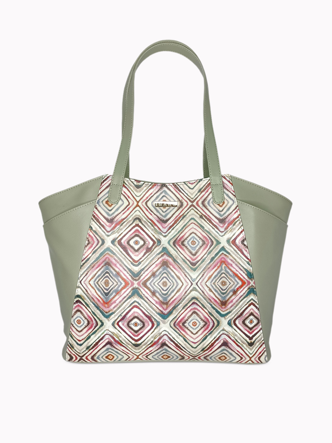 

IMARS Printed Structured Tote Bag, Sea green