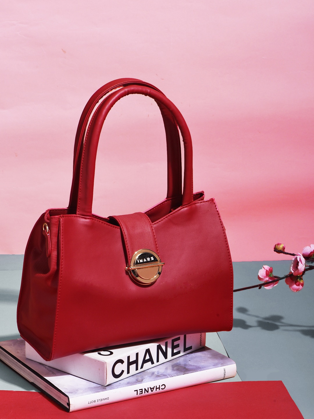 

IMARS Structured Handheld Bag, Red
