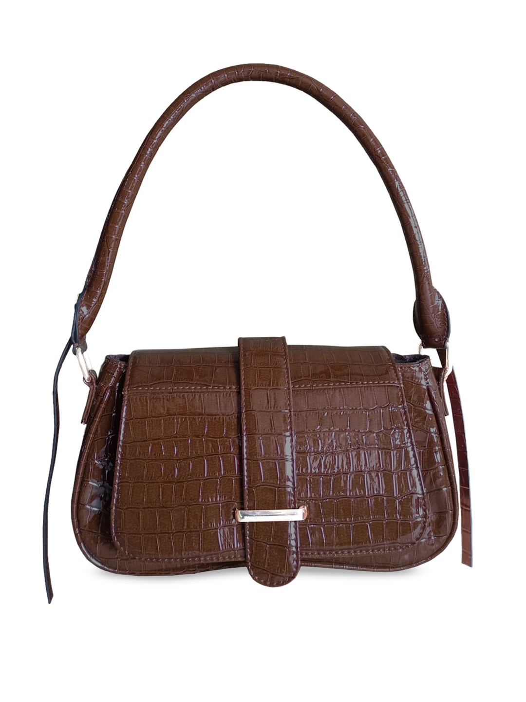 

IMARS Textured Structured Handheld Bag, Brown