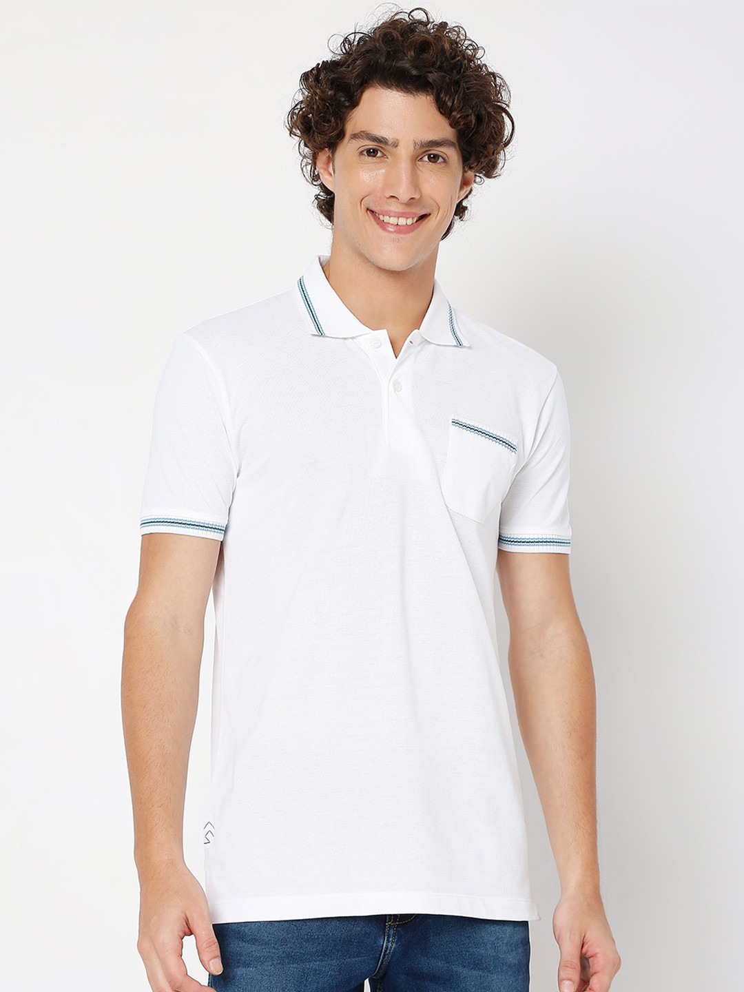 

Mufti Polo Collar Slim Fit T-shirt, White