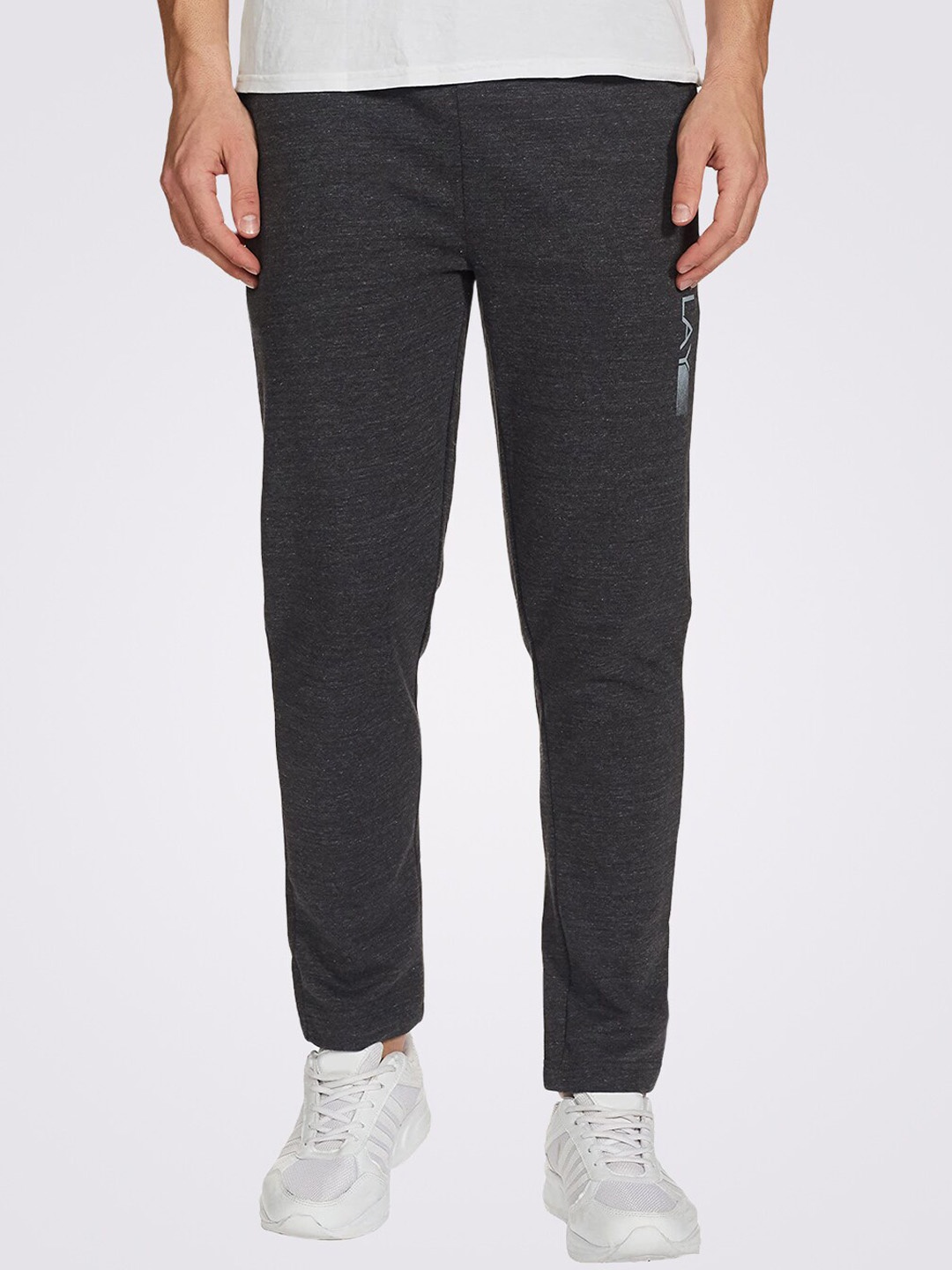 

Fruit of the loom Men Mid-Rise Sports Track Pants, Charcoal