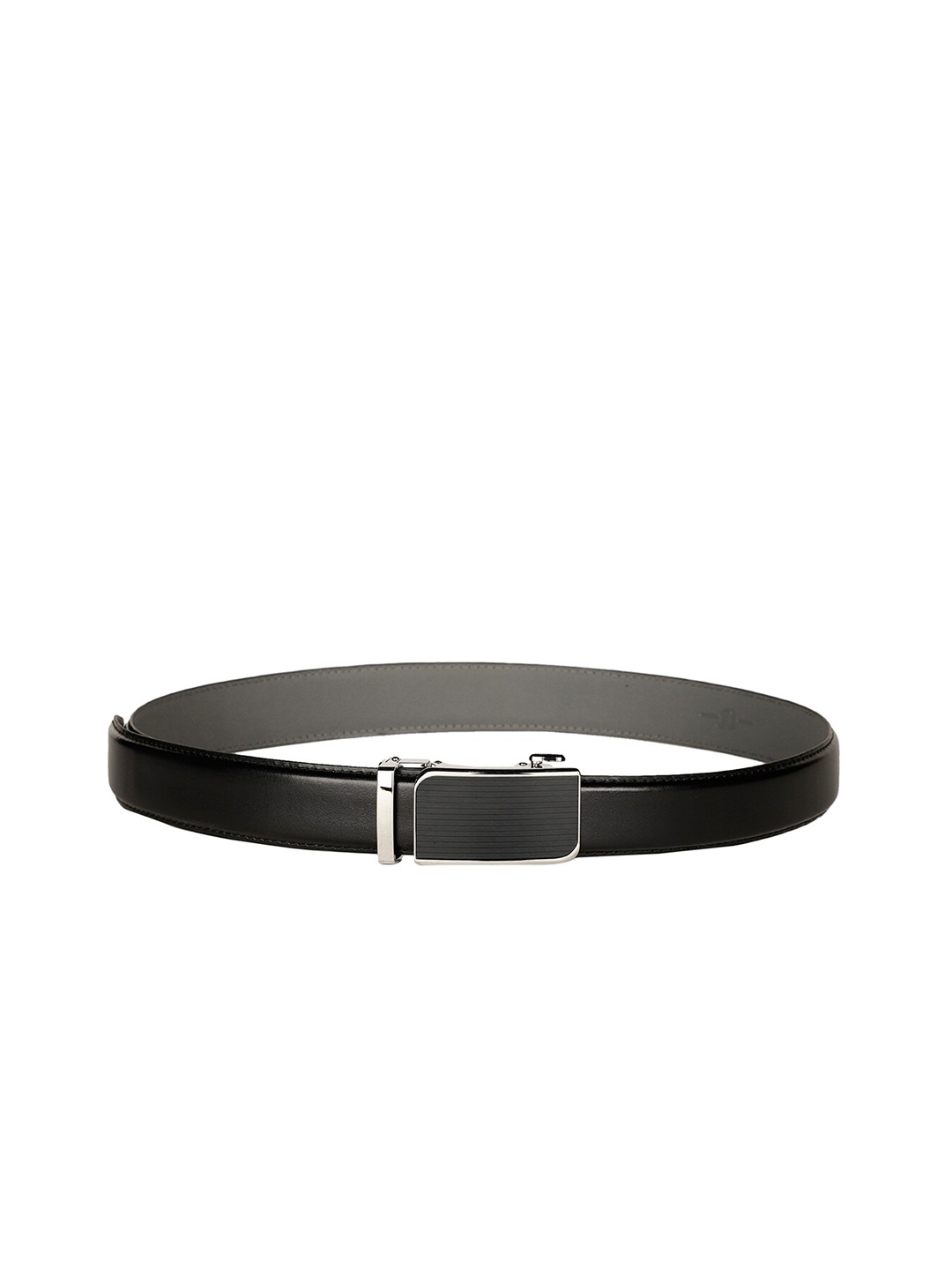 

Bata Men Slider Buckle Formal Belt, Black