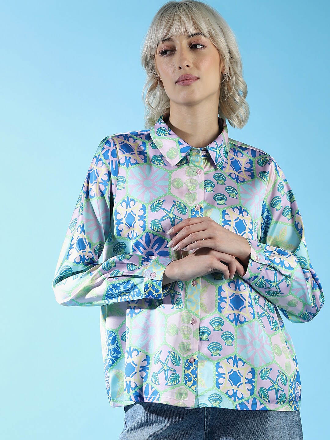 

ONLY Floral Printed Casual Shirt, Multi