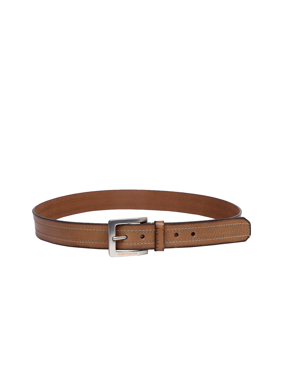 

Hush Puppies Men Leather Slim Formal Belt, Tan