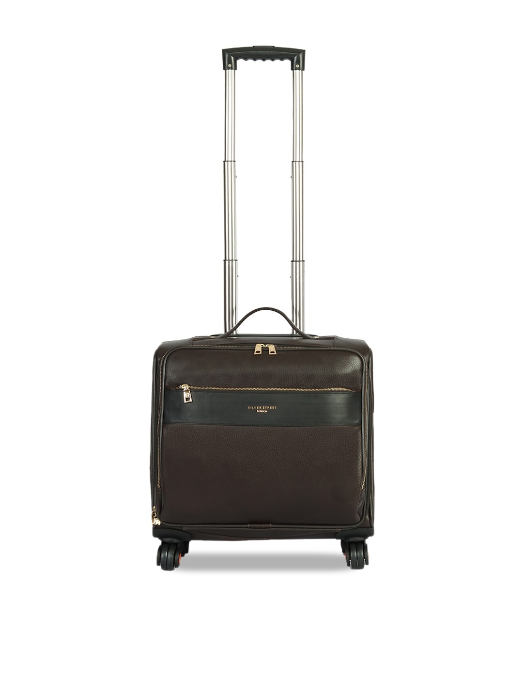 

SILVER STREET LONDON Walter leather Trolley, Brown