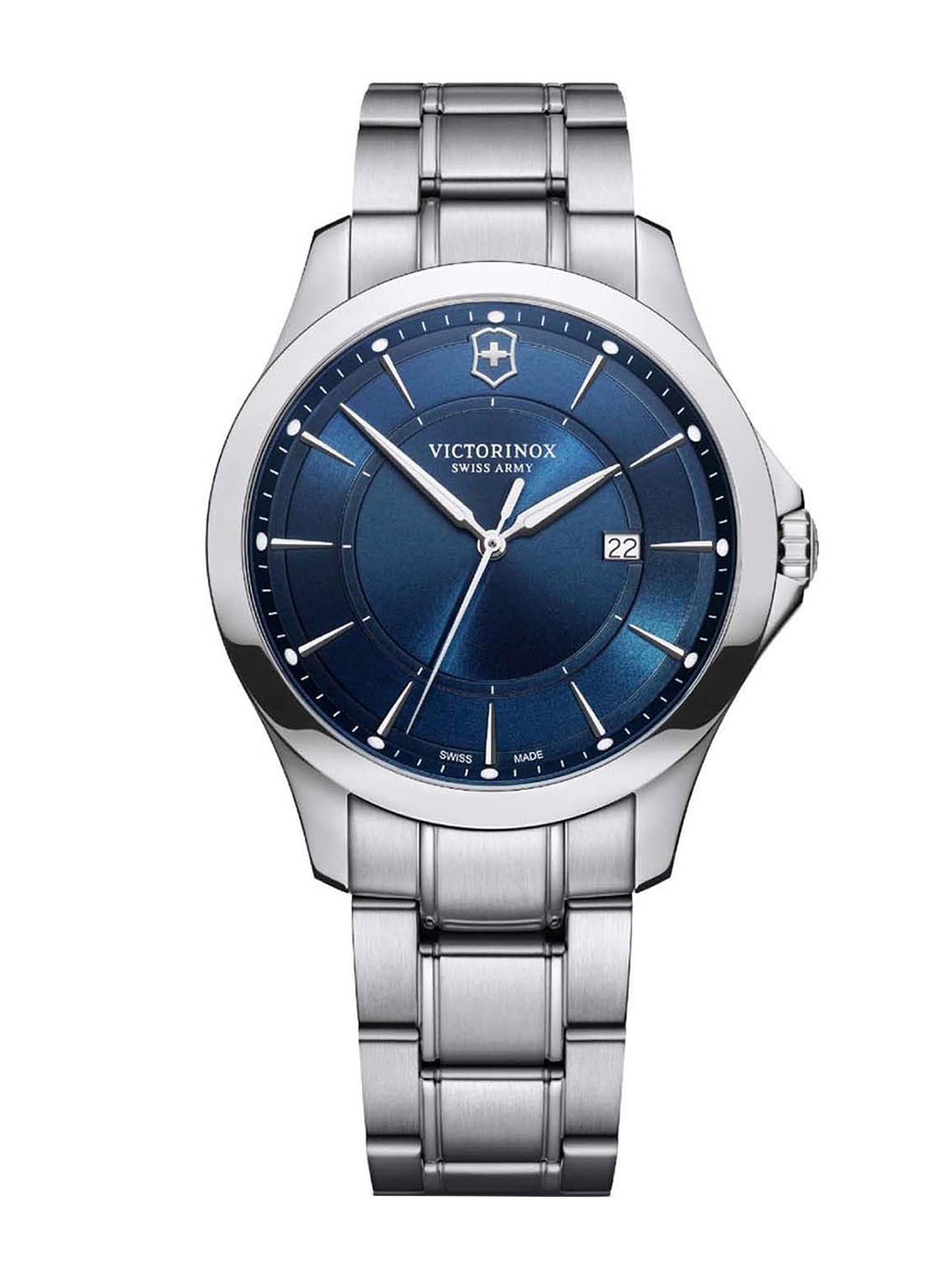 

Victorinox Alliance Men Round Dial Bracelet Style Straps Analogue Watch 241910, Blue