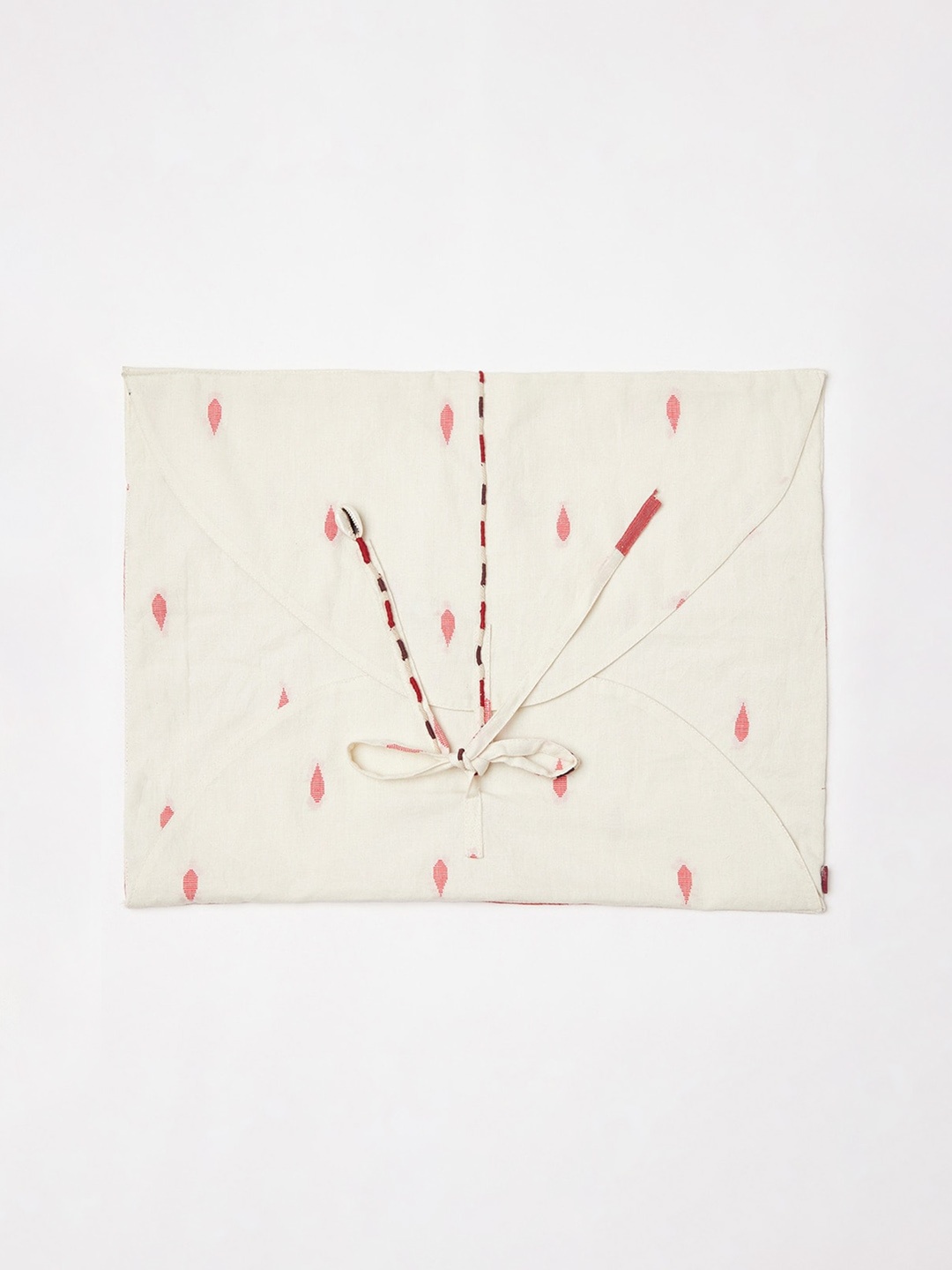 

Fabindia Self-Design Saree Oragnizers, Cream