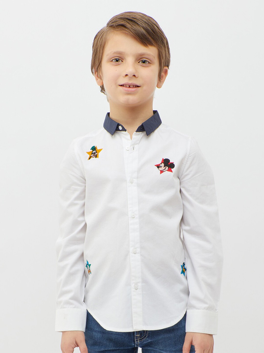 

One Friday Boys Cotton Casual Shirt, Off white