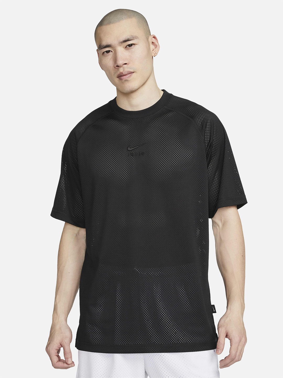 Nike Men Air Oversized Short-Sleeves T-Shirt, Black