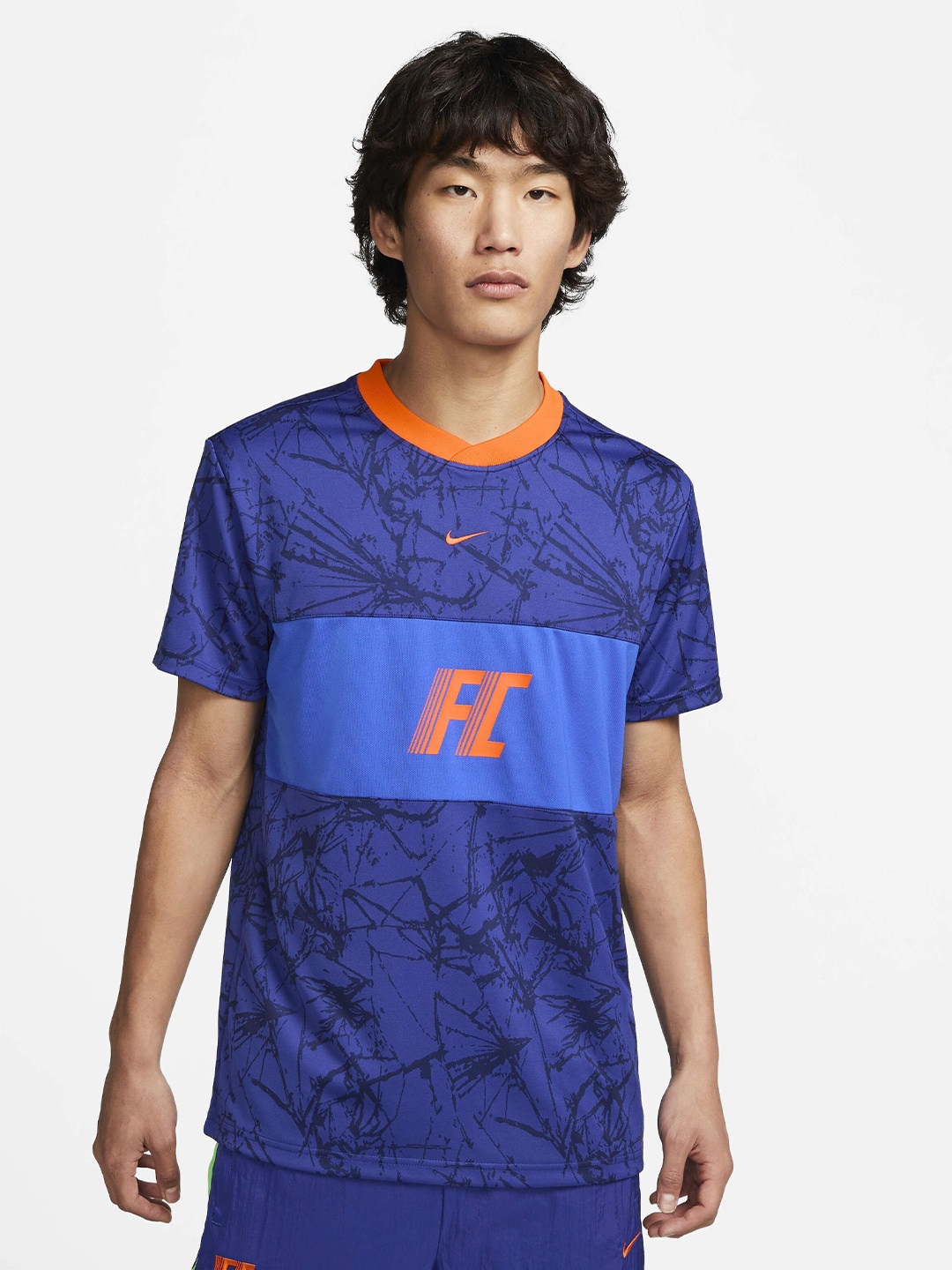

Nike Dri-FIT F.C. Short-Sleeves Football T-Shirt, Blue