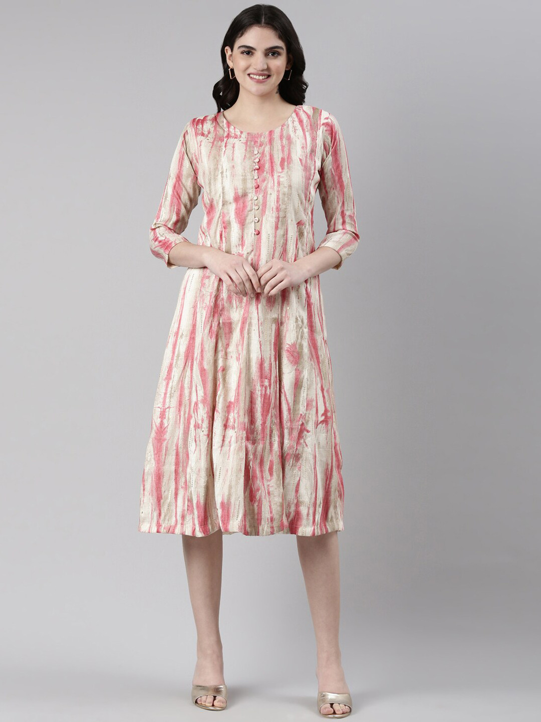 

GOLDSTROMS Tie & Dye A-Line Dress, Pink
