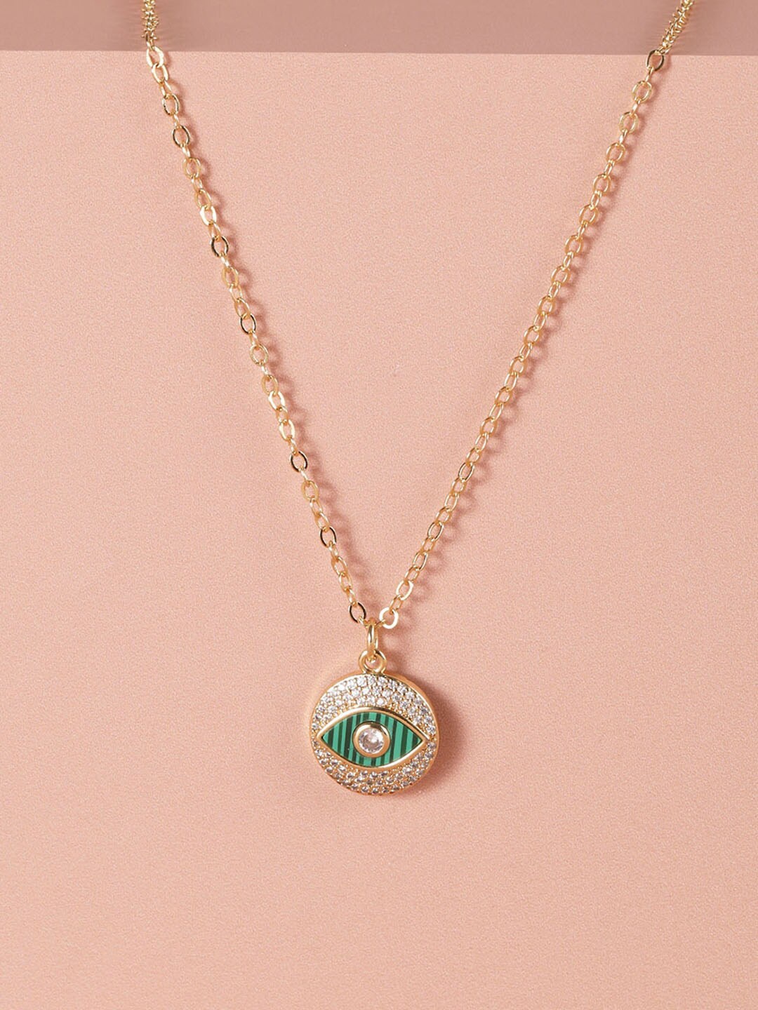 

XPNSV Gold-Plated Evil Eye Necklace