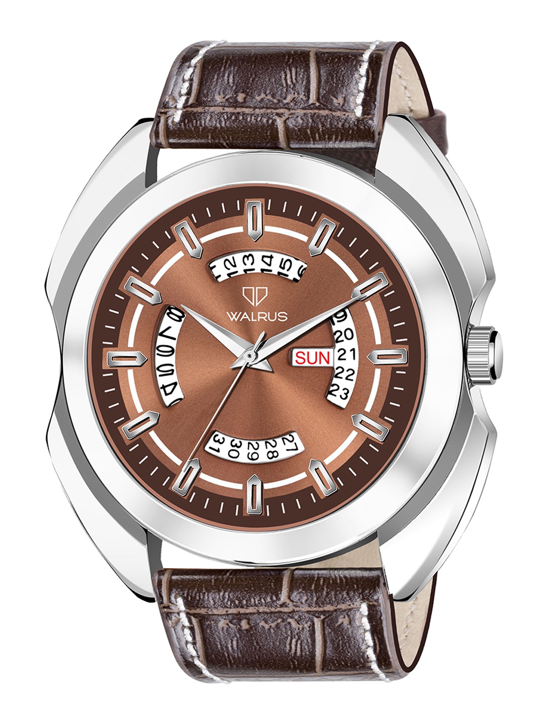 

Walrus Men Brass Dial Straps Water Resistant Analogue Watch WWTM-MVRK-V-090907_D, Brown