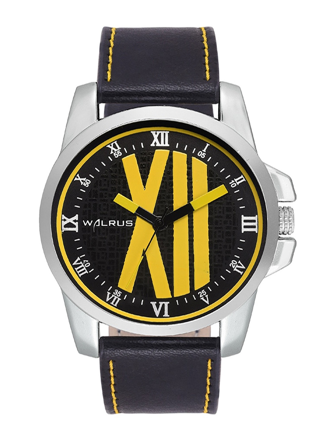 

Walrus Men Brass Printed Dial & Straps Analogue Watch WWTM-CULT-020207Y_D, Black