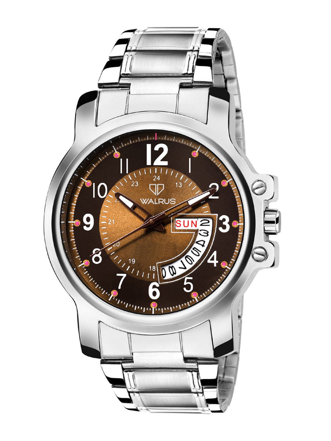 

Walrus Men Stainless Steel Bracelet Style Straps Analogue Watch WWTM-INVC-090707_D, Brown