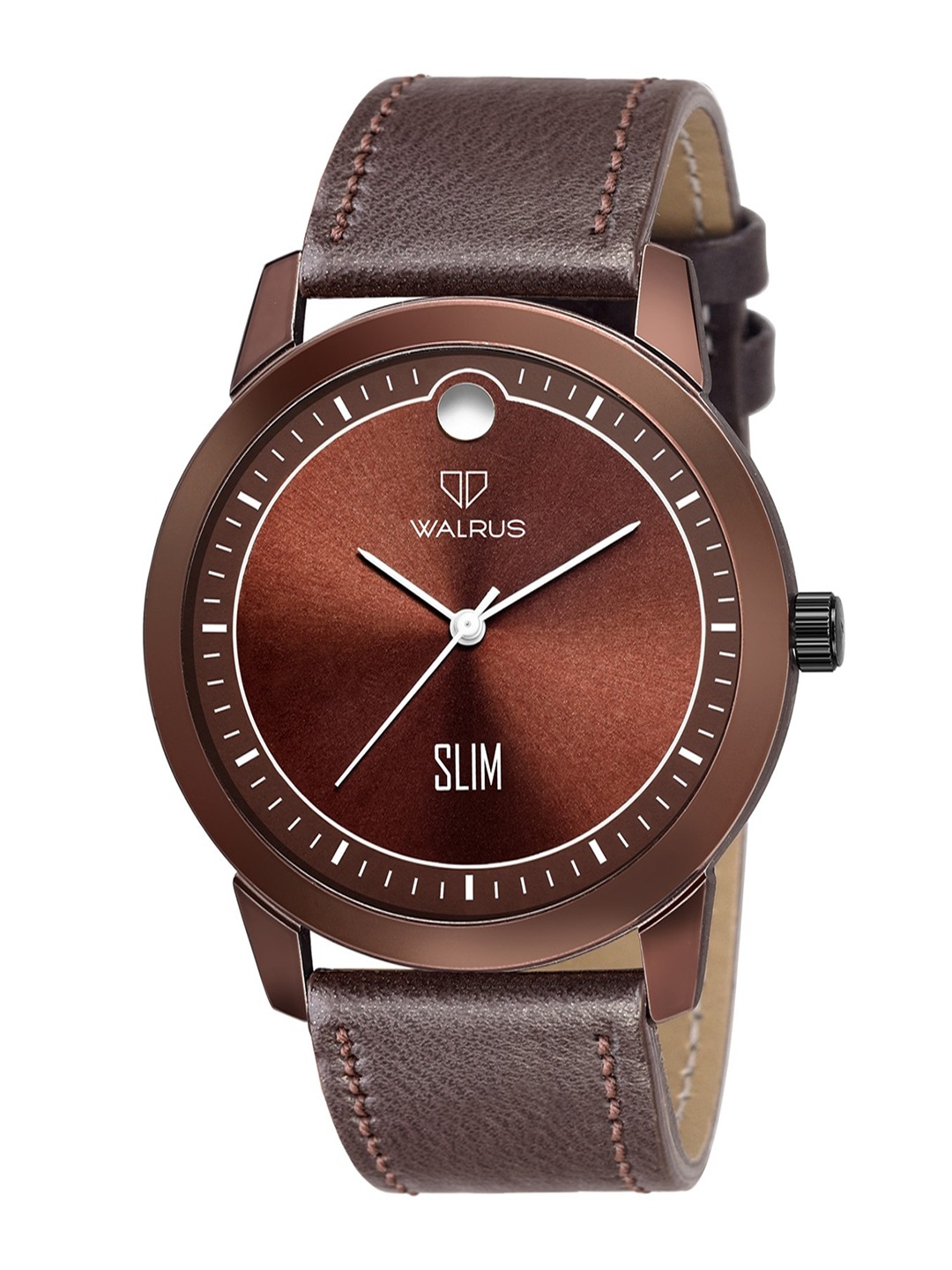 

Walrus Men Dial Straps Analogue Watch WWTM-SLIM-III-090909_D, Brown
