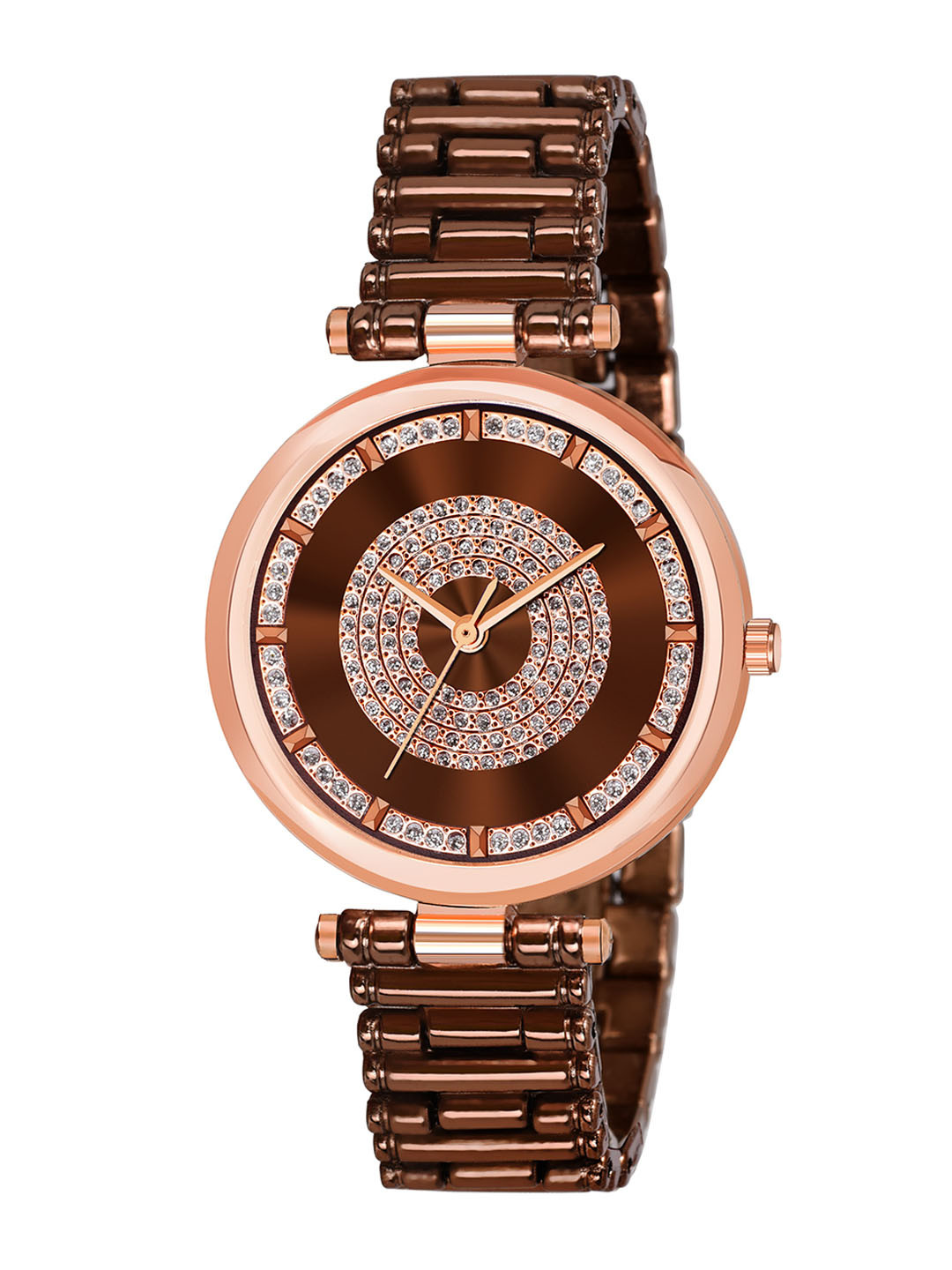 

Walrus Women Embellished Stainless Steel Bracelet Analogue Watch WWTW-VCT-XIX-090917_D, Brown