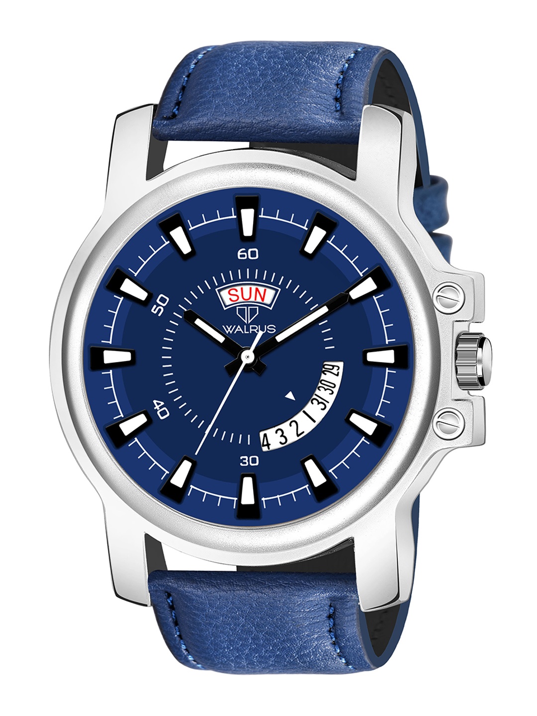 

Walrus Men Brass Dial & Straps Analogue Watch WWTM-MVRK-IX-030307_D, Blue