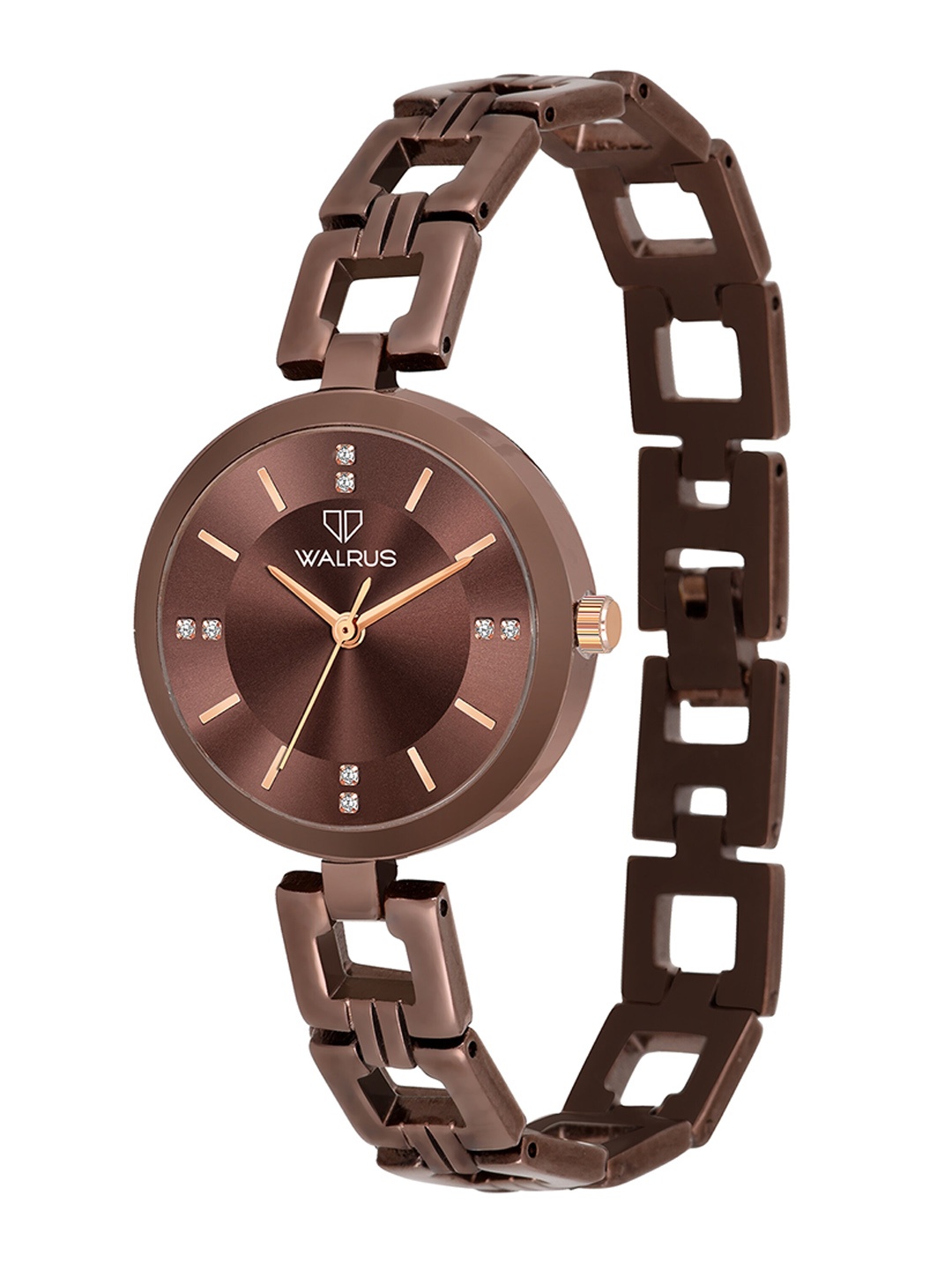 

Walrus Women Stainless Steel Bracelet Style Straps Analogue Watch WWTW-ELITE-XIX-090909_D, Brown