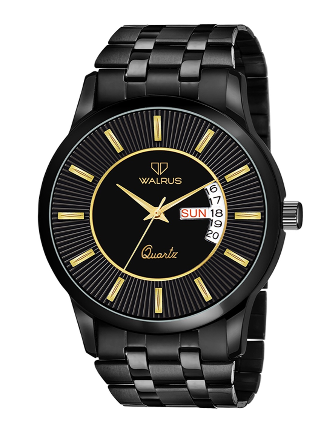 

Walrus Men Round Dial & Date Aperture Analogue Watch WWTM-CLASSIC-III-020202_D, Black