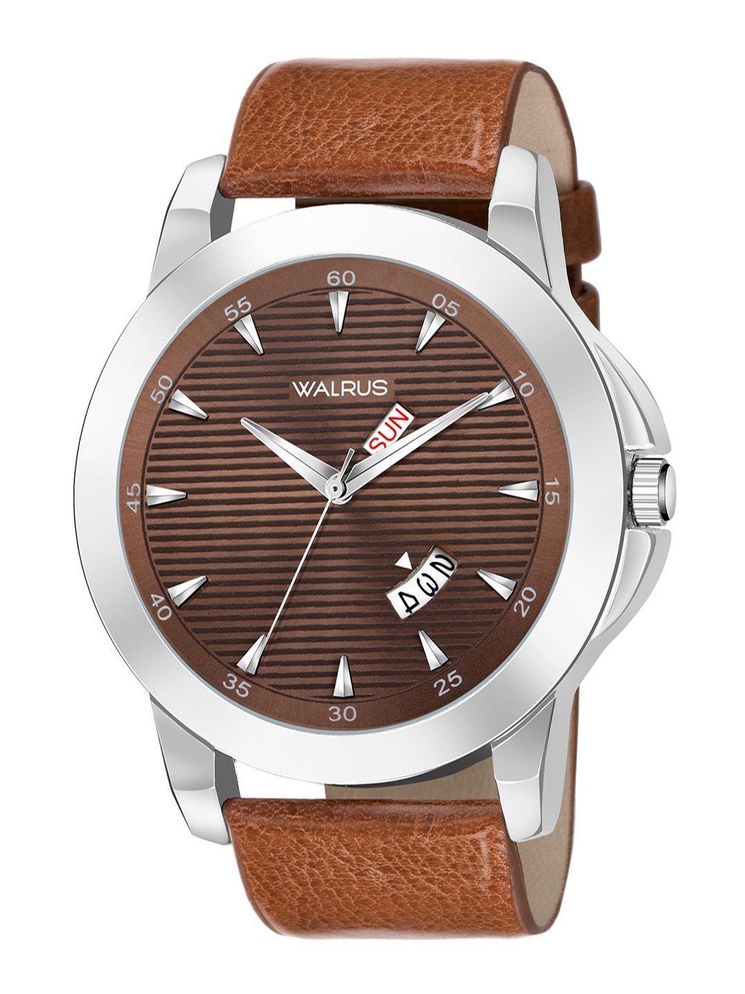 

Walrus Men Brass Dial & Bracelet Style Straps Analogue Watch WWTM-MVRK-XVI-090934_D, Brown