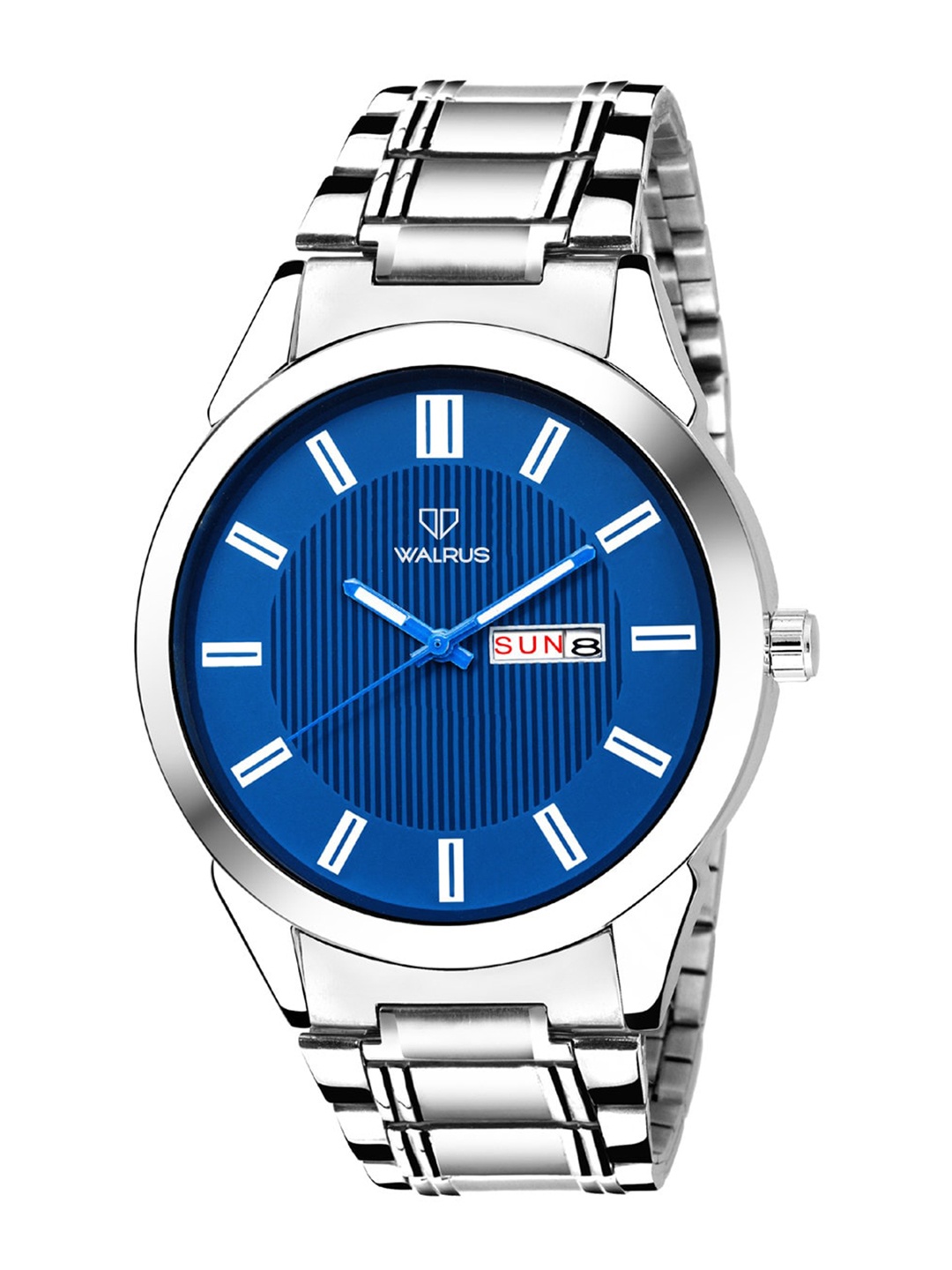 

Walrus Men Brass Stainless Steel Bracelet Style Straps Analogue Watch WWTM-INVC-III-030707, Blue