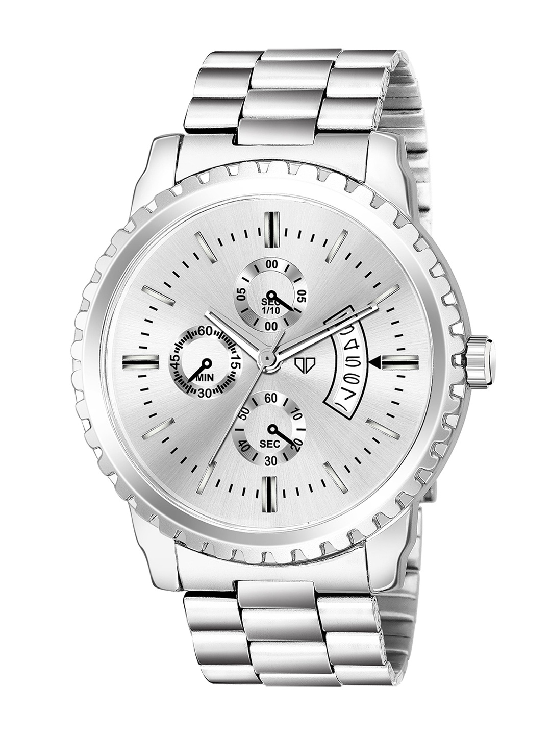 

Walrus Men Patterned Dial & Date Apernature Analogue Watch WWTM-ME-070707_D, Silver