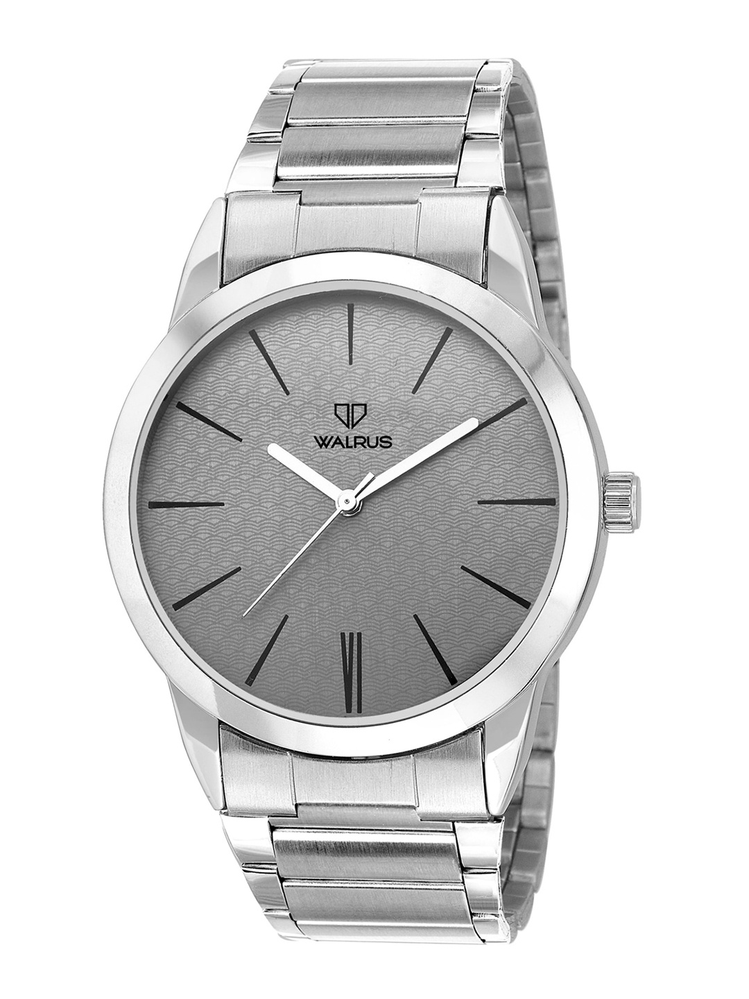 

Walrus Men Round Dial & Stainless Steel Straps Analogue Watch WWTM-POLO-070707_D, Grey