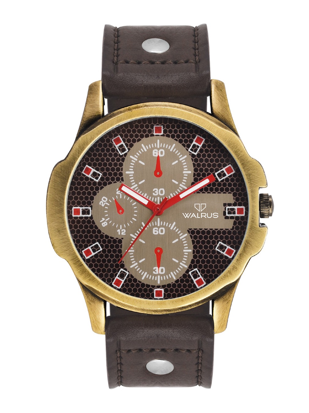 

Walrus Men Printed Dial Analogue Watch WWTM-MACHINO-090931_D, Brown