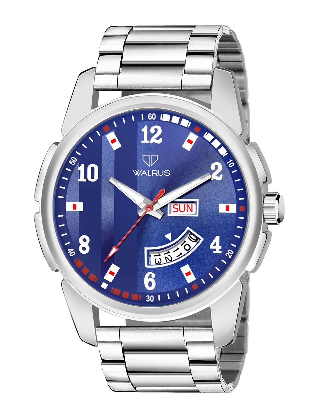 

Walrus Men Printed Dial Date Aperture Analogue Watch WWTM-MVRK-X-030707_D, Blue