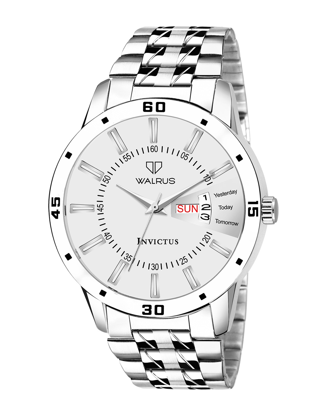 

Walrus Men Round Dial & Date Aperture Analogue Watch WWTM-ESS-010707_D, White