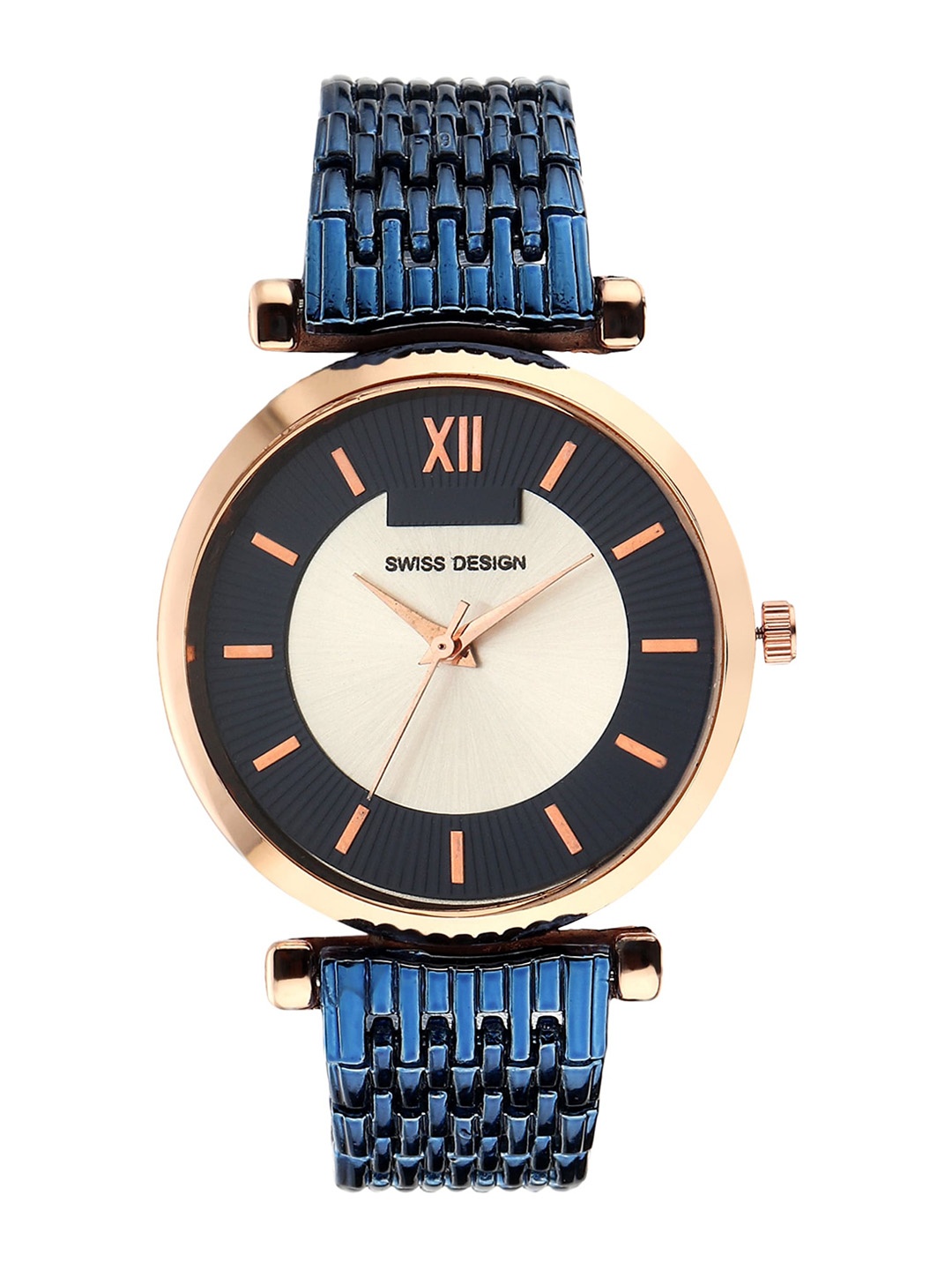 

Swiss Design Women Watch & Bracelet Gift Set SDWJ23 Set-79, Blue
