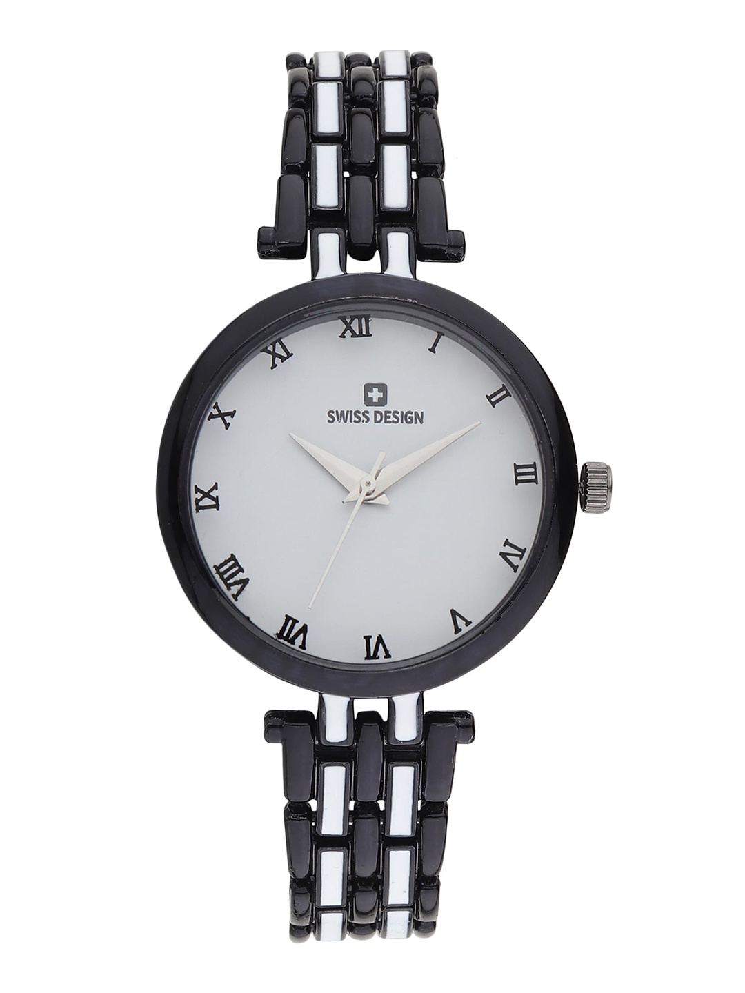 

Swiss Design Women Bracelet & Watch Gift Set SDWJ23 Set-19, Black