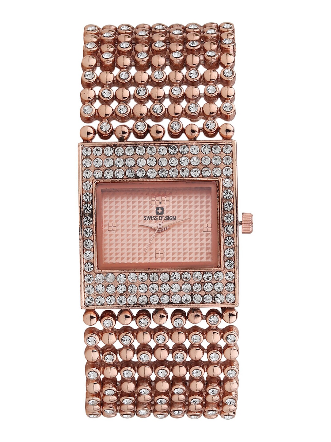 

Swiss Design Women Watch Gift Set SDWJ23 Set-43, Copper