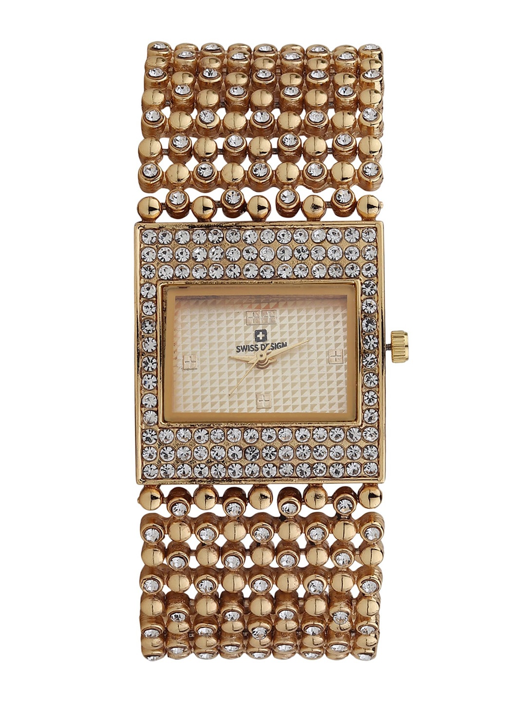 

Swiss Design Women Watch Gift Set SDWJ23 Set-37, Gold
