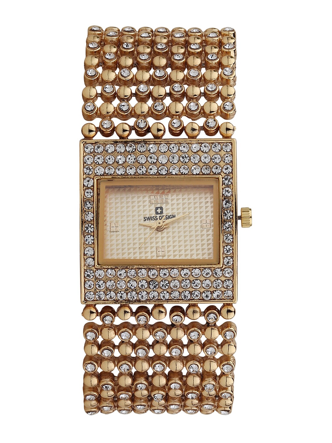 

Swiss Design Women Watch Gift Set SDWJ23 Set-38, Gold