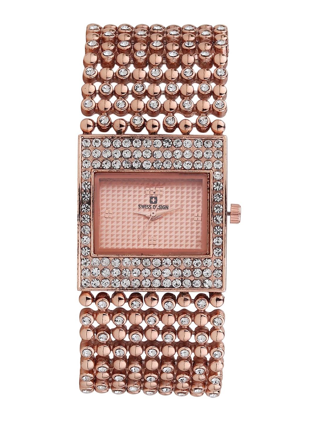 

Swiss Design Women Watch Gift Set SDWJ23 Set-42, Copper