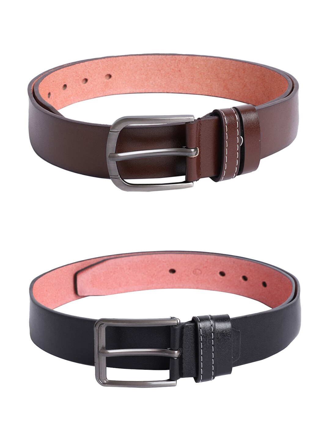

The Mini NEEDLE Men Pack Of 2 Wide Tang Belt, Brown