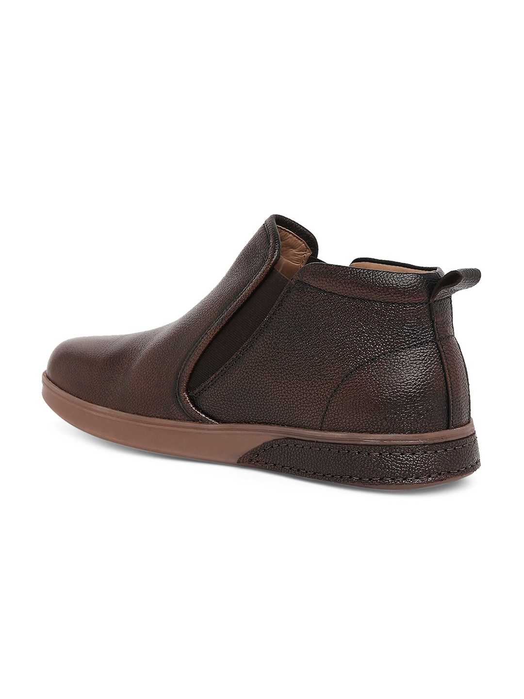 

Buckaroo Men Textured Leather Chelsea Boots, Brown