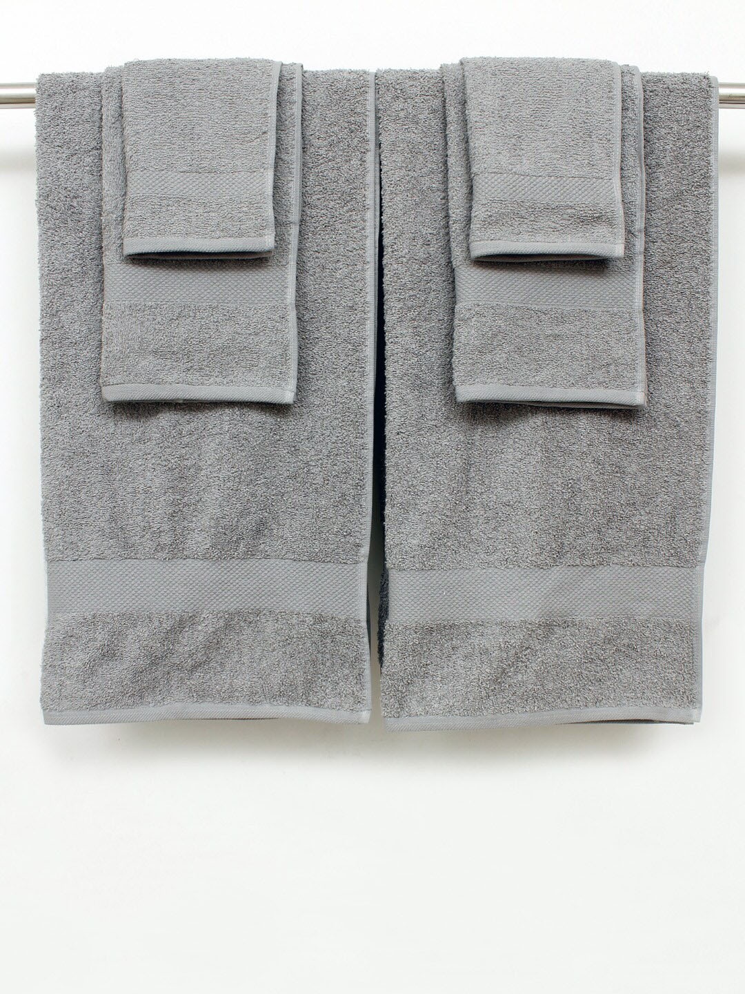 

AVI Living Grey 6 Pieces Pure Cotton Towel Set