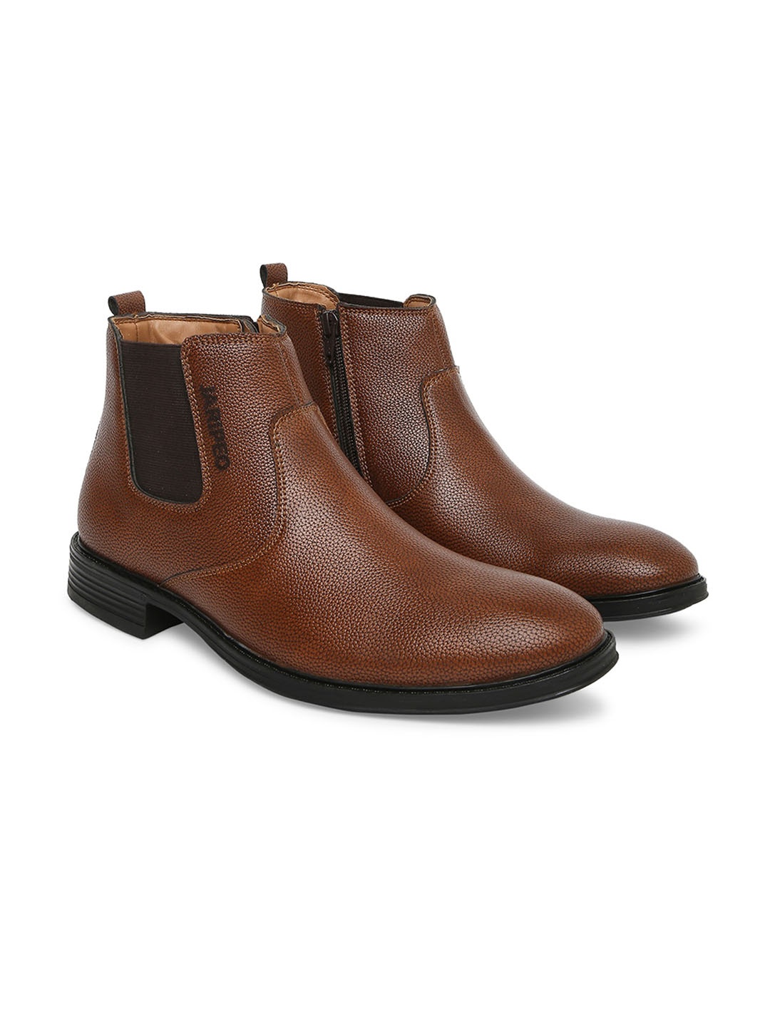 

Buckaroo Men Textured Chelsea Boots, Brown