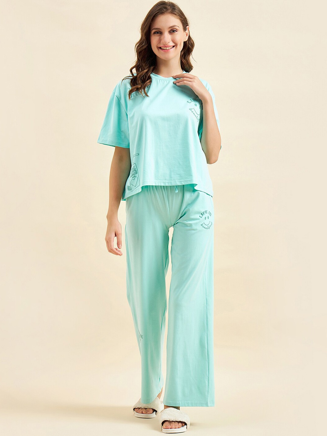 

Sweet Dreams Blue Pure Cotton Night Suit