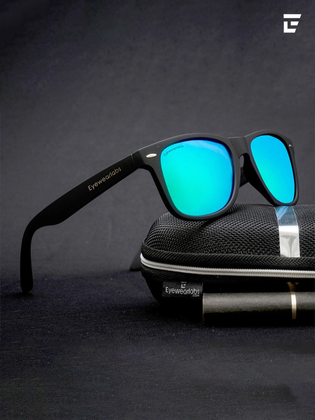 

Eyewearlabs Square Lens with Polarised and UV Protected Sunglasses SC4EL1061, Green