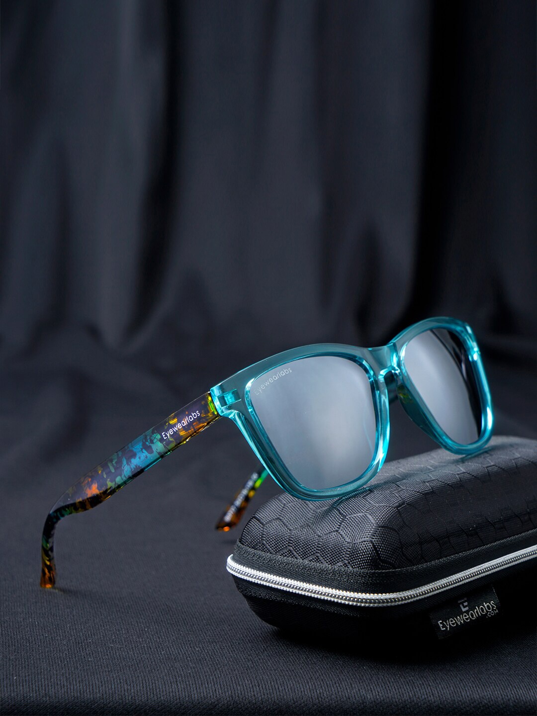 

Eyewearlabs Wayfarer Sunglasses with Polarised and UV Protected Lens CFalconSC1EL1106, Blue