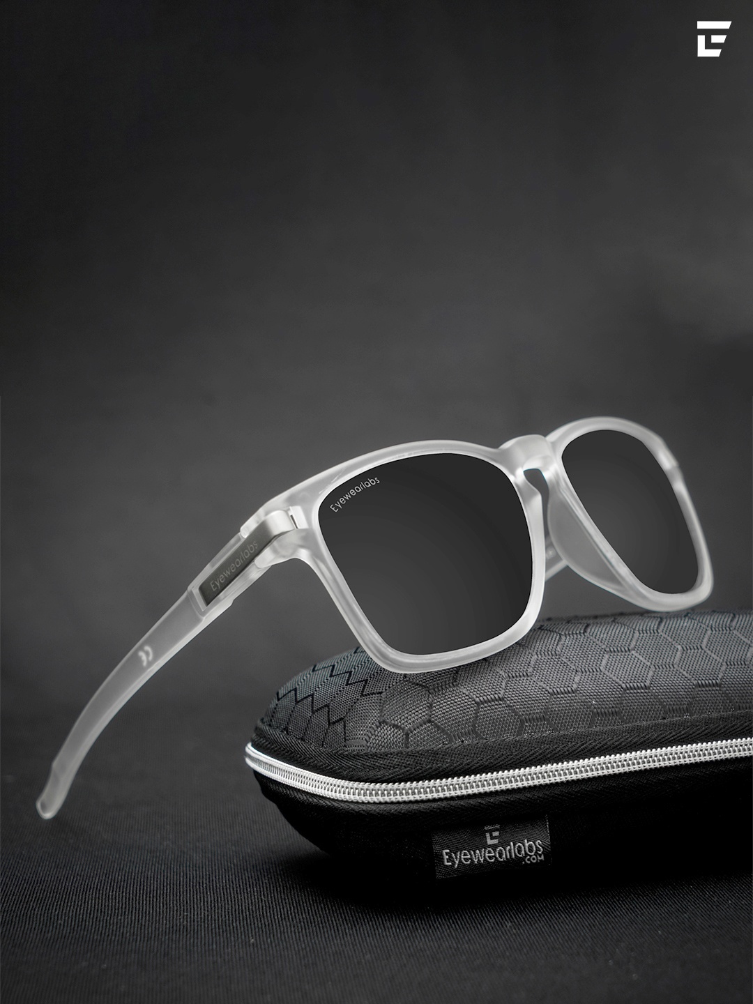 

Eyewearlabs Wayfarer Lens with Polarised and UV Protected Sunglasses SC5EL1091, Black
